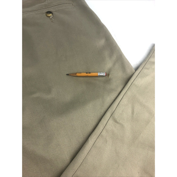 Wrangler‎ Men's Dress Pants 38 x 29 Khaki Pleated Straight Leg Comfort Solutions - Picture 14 of 14